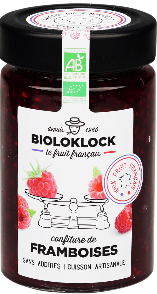 Bioloklock -- Confiture de framboises bio (france) - 230 g x 6