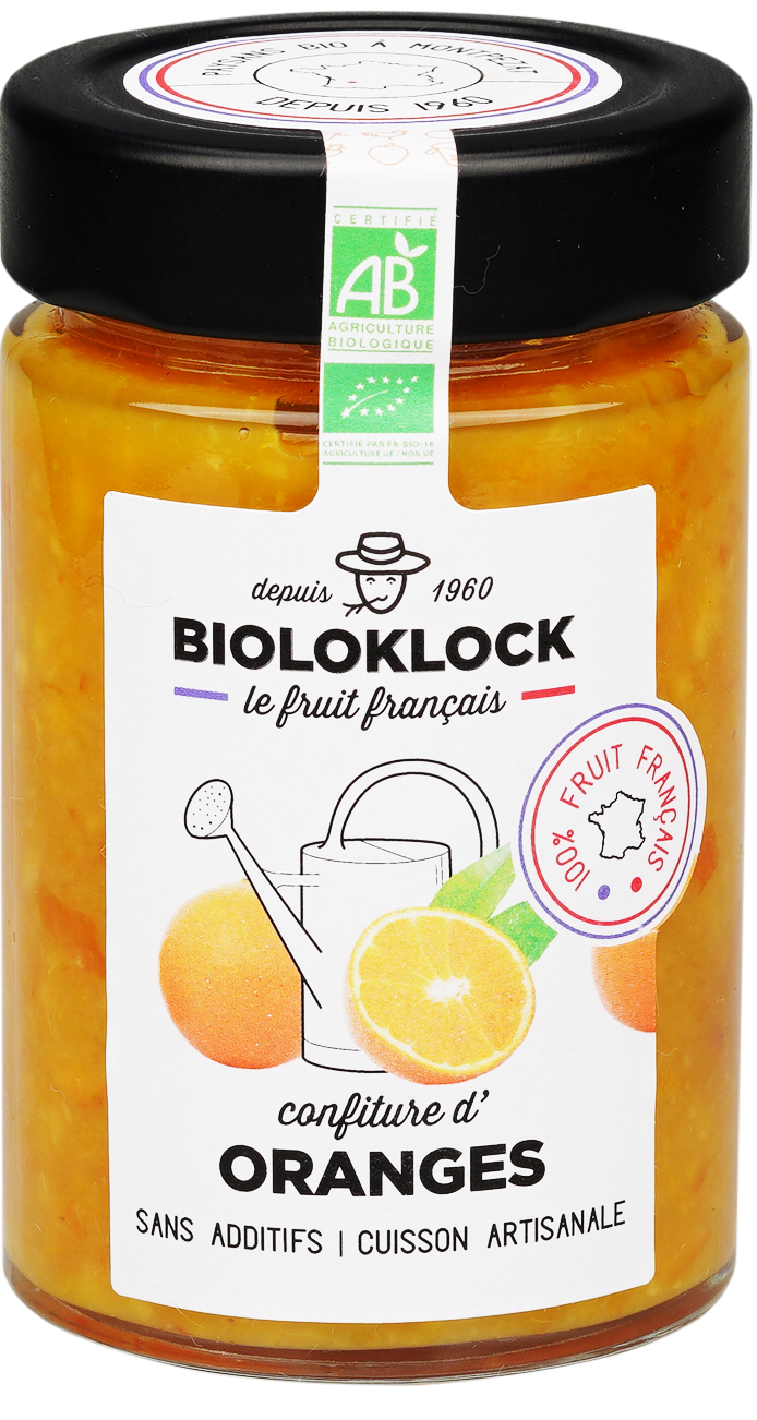 Bioloklock -- Confiture d'oranges bio (france) - 230 g x 6