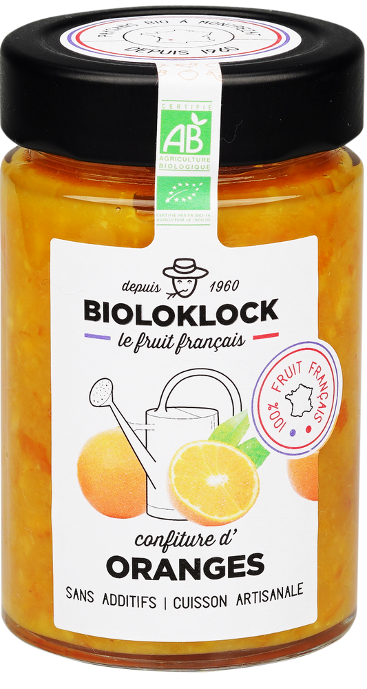 Bioloklock -- Confiture d'oranges bio (france) - 230 g x 6