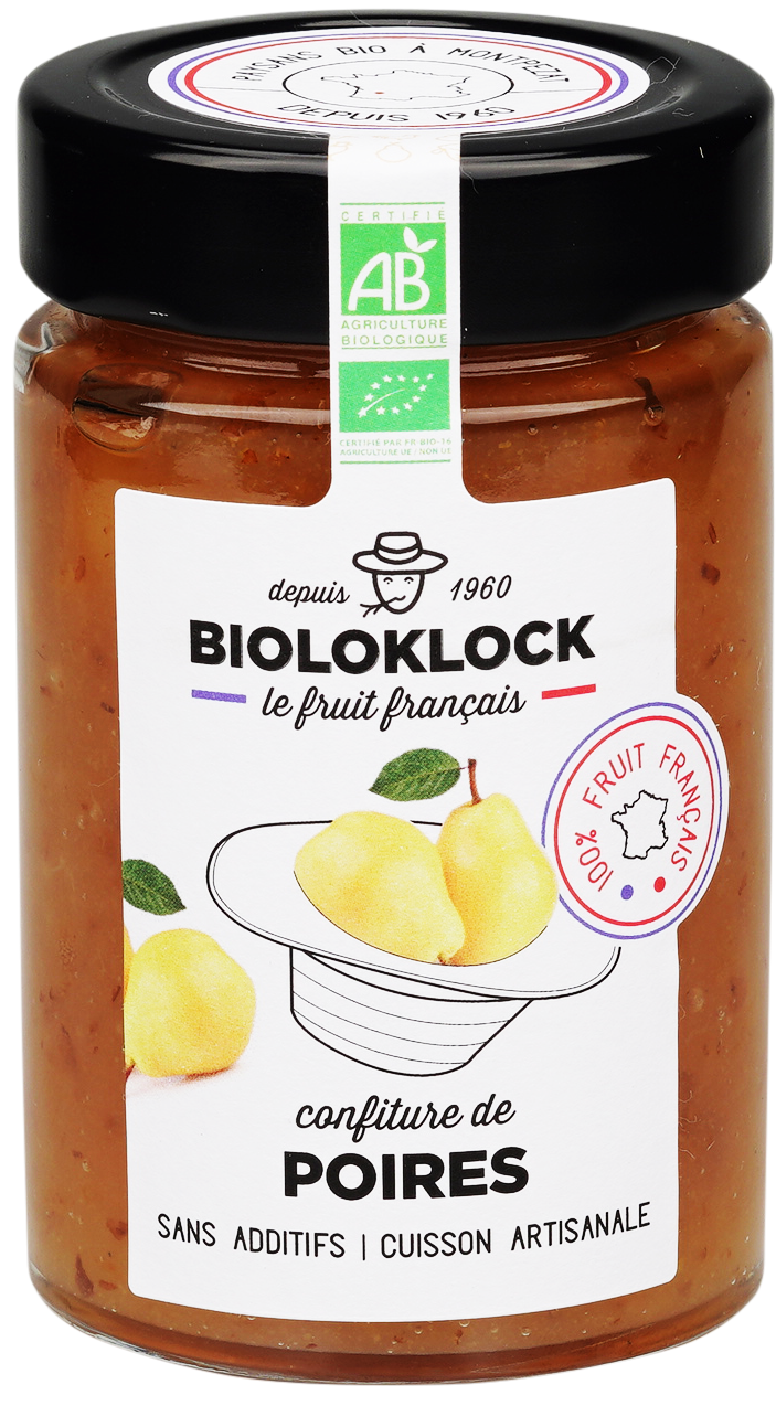 Bioloklock -- Confiture de poires bio (france) - 230 g x 6