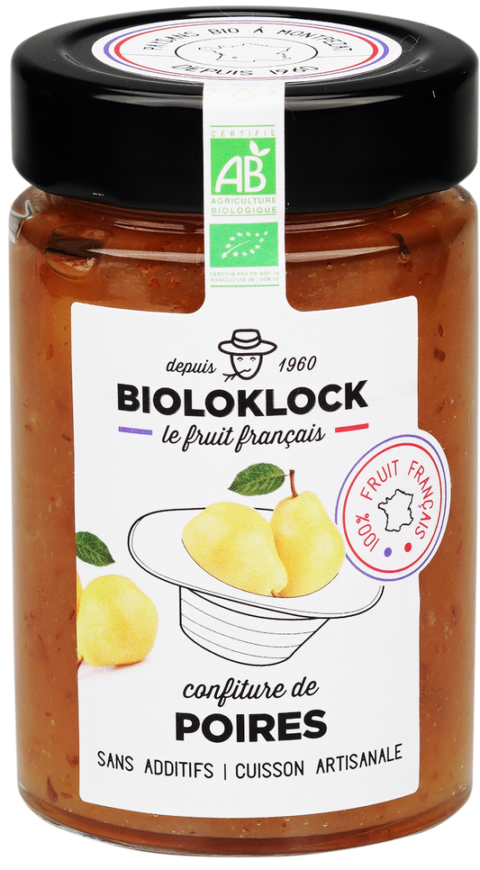 Bioloklock -- Confiture de poires bio (france) - 230 g x 6