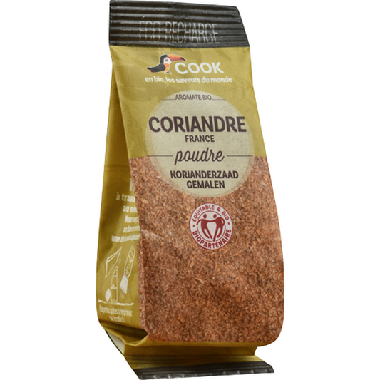 Cook épices -- Coriande en poudre biopartenaire (éco recharge) (origine France) - 30 g