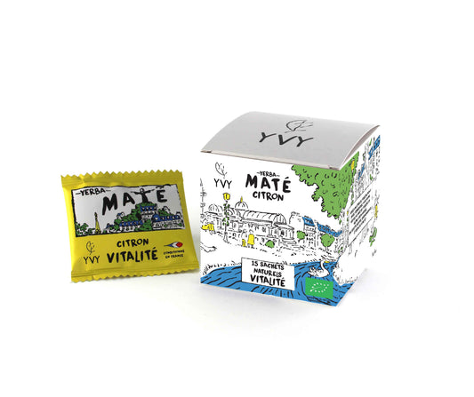 Yvy Maté -- Maté citron bio (origine Brésil) - 15 sachets naturels
