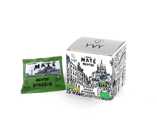 Yvy Maté -- Maté menthe bio (origine Brésil) - 15 sachets naturels