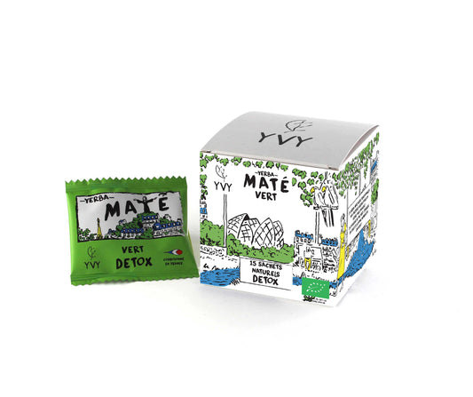 Yvy Maté -- Maté vert bio (origine Brésil) - 15 sachets naturels