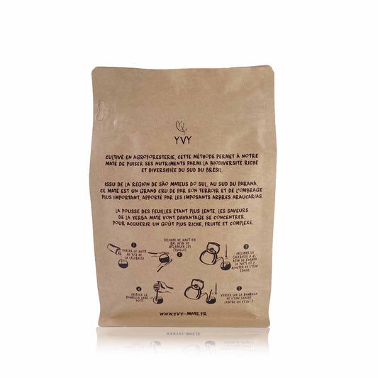 Yvy Maté -- Maté affiné 24 mois bio grand cru bio (origine Brésil) - Eco recharge 250 g