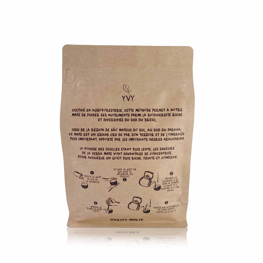 Yvy Maté -- Maté torréfié bio grand cru (origine Brésil) - Eco recharge 250 g