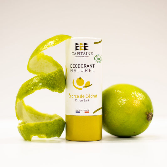 Capitaine -- Déodorant solide stick - écorce de cédrat - 60 g