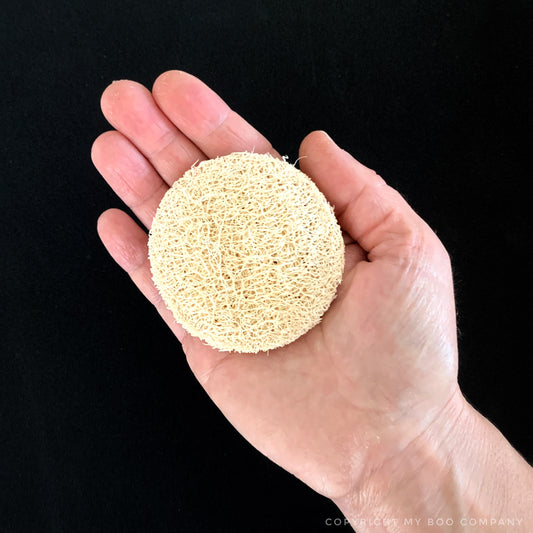 My Boo Company -- Disque en luffa exfoliant pour le visage