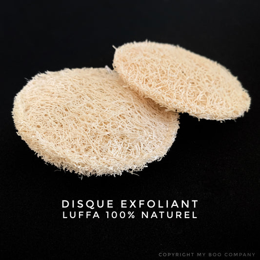 My Boo Company -- Disque en luffa exfoliant pour le visage