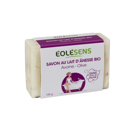 Eolesens -- Savon lait d'ânesse avoine bio - 100 g