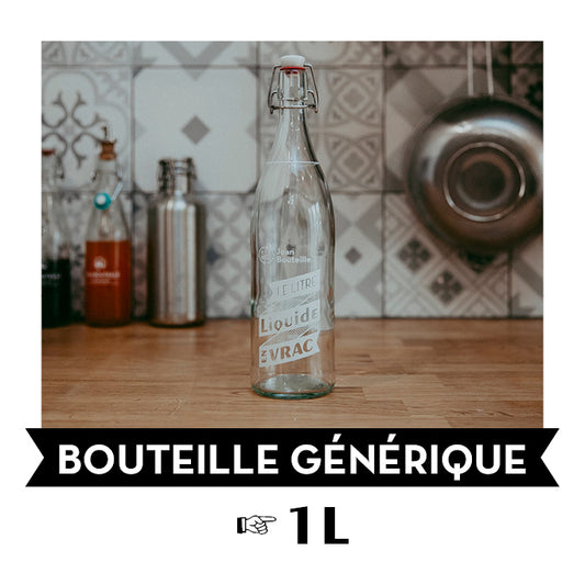 Jean Bouteille -- Bouteille verre bouchon mécanique liquide - 1L x 15