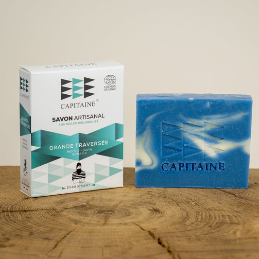 Capitaine -- Savon énergisant bio - grande traversée - 100 g