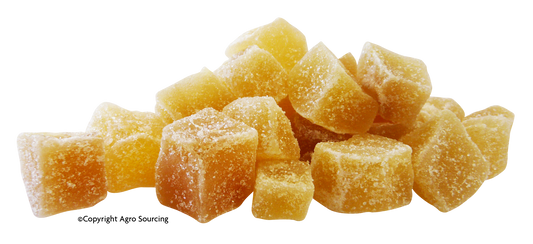 Agrosourcing -- Gingembre confit cubes fairtrade Vrac - 5 kg