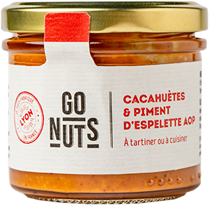 Go Nuts -- Tartinable cacahuètes piment d’espelette aop bio - 100 g