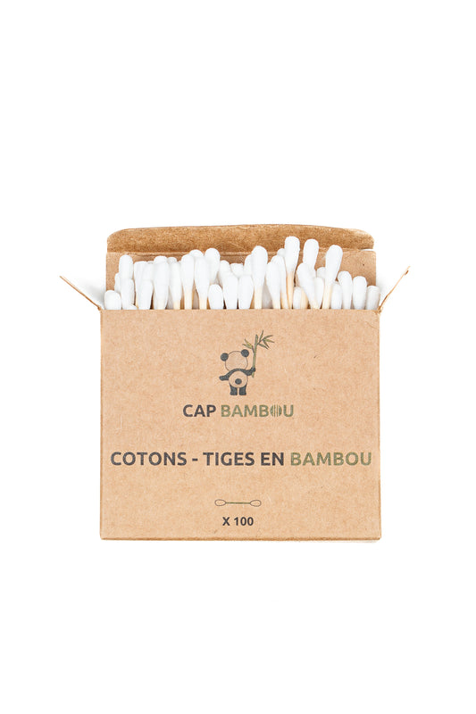 Cap Bambou -- Coton tiges par 100