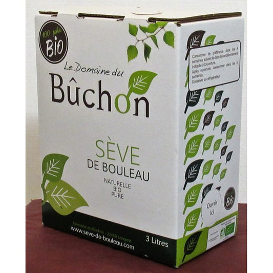 Domaine Du Bûchon -- Sève de bouleau fraîche pour cure (origine France) - 3 L x 4