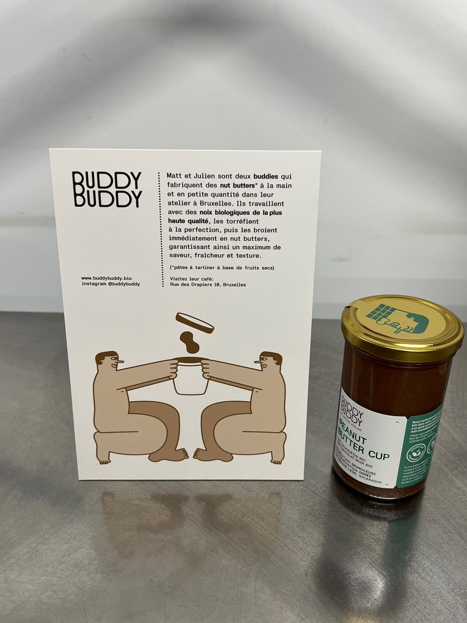 Buddy Buddy -- Plv imprimée pour mise en avant de gamme