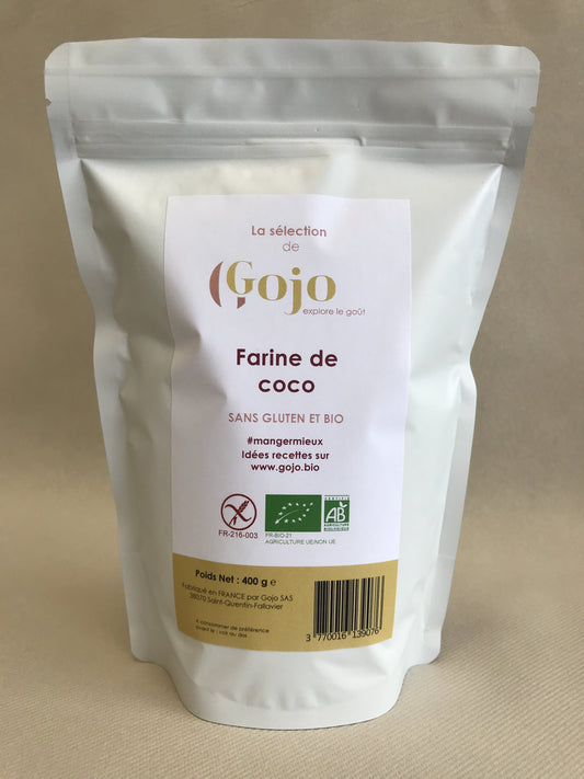Gojo -- Farine de noix de coco bio sans gluten (origine Sri Lanka) - 400 g
