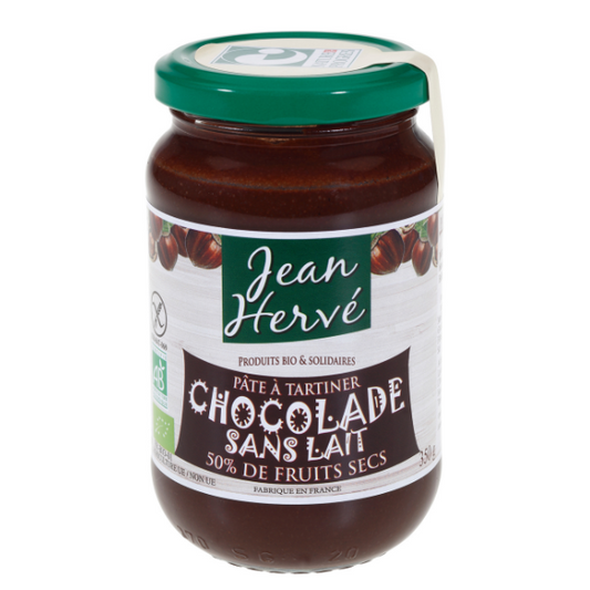 Jean Hervé -- Pâte à tartiner chocolade sans lait - 350 g x 6