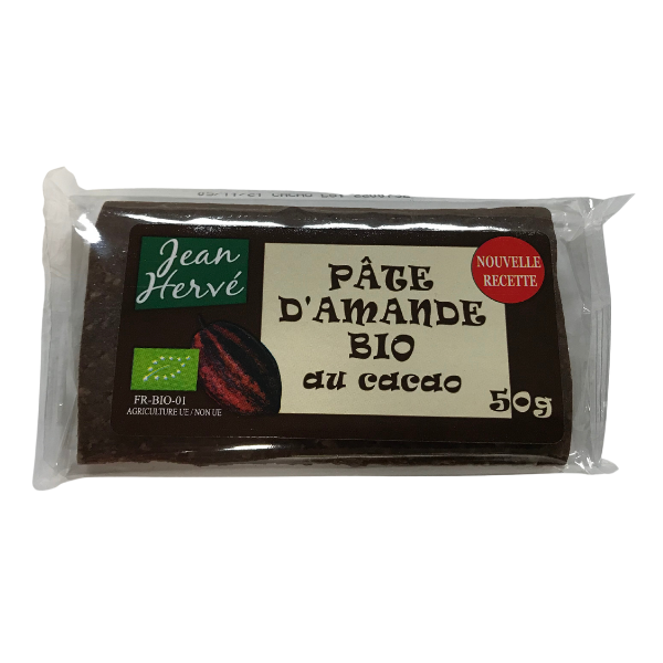 Jean Hervé -- Pâte d'amande cacao - 50 g x 12