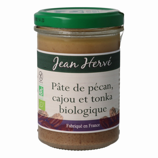 Jean Hervé -- Pâte de pécan, cajou et tonka biologique - 180 g x 6