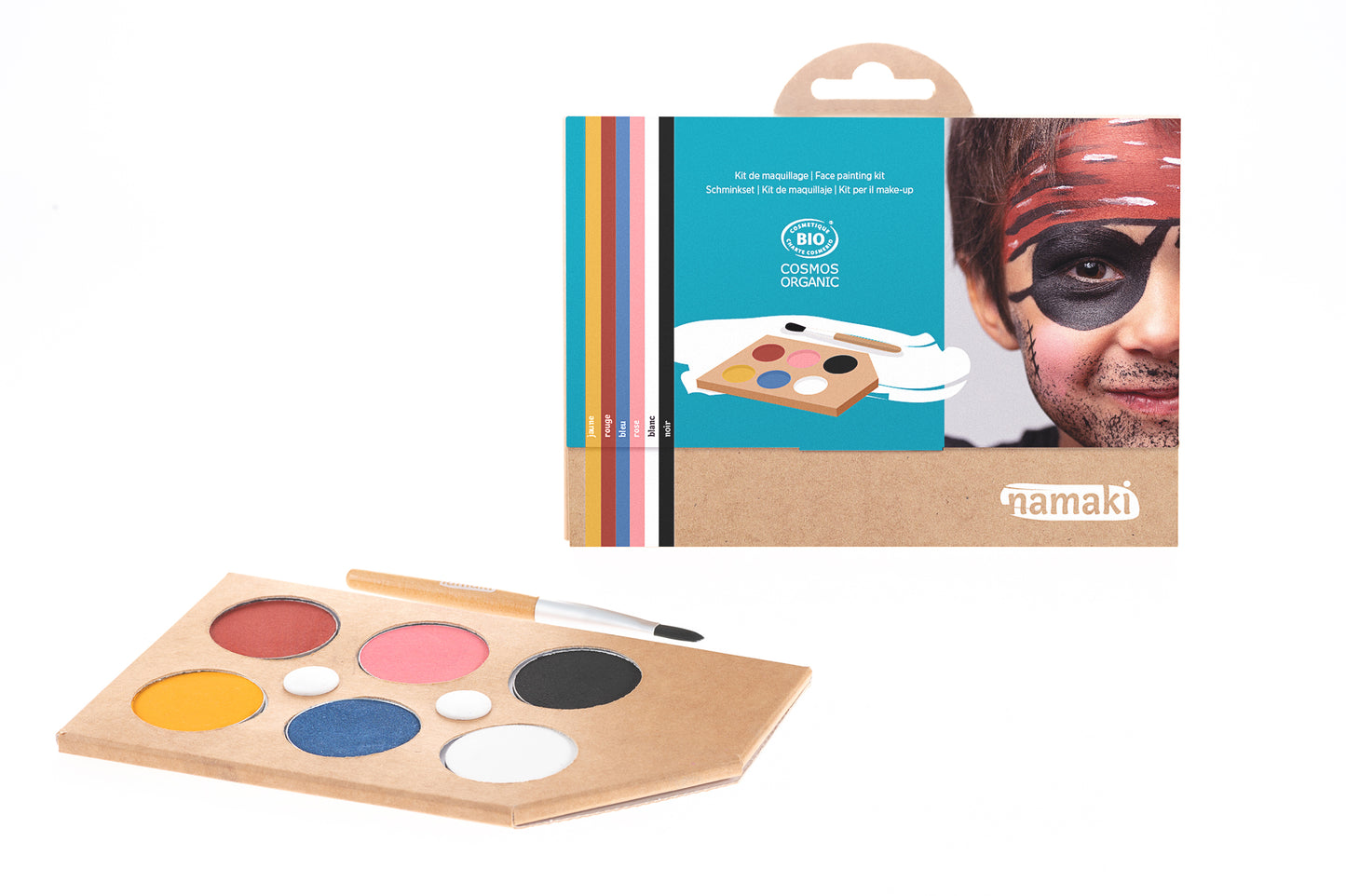 Namaki -- Kit de maquillage 6 couleurs arc en ciel