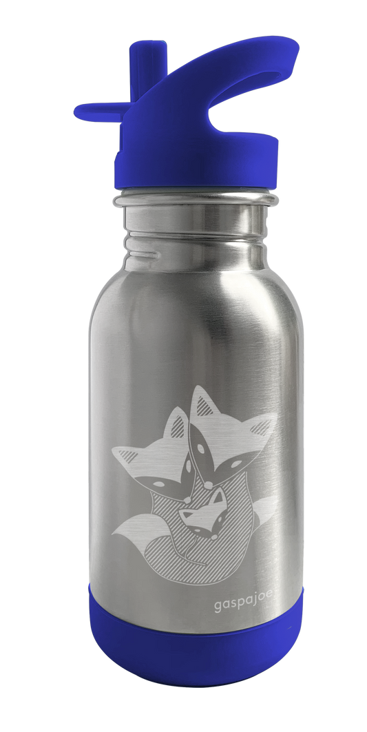 Gaspajoe -- Gourde loopy inox gravure renards - 400 ml