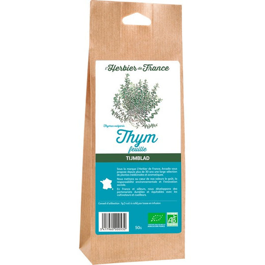 L'herbier -- Feuilles de thym bio (origine France) - 50 g