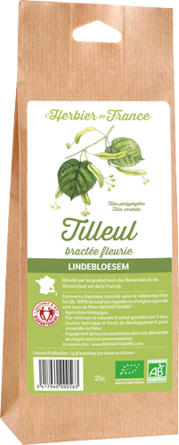 Herbier De France -- Tilleul bractée fleurie bio (origine France) - 25 g