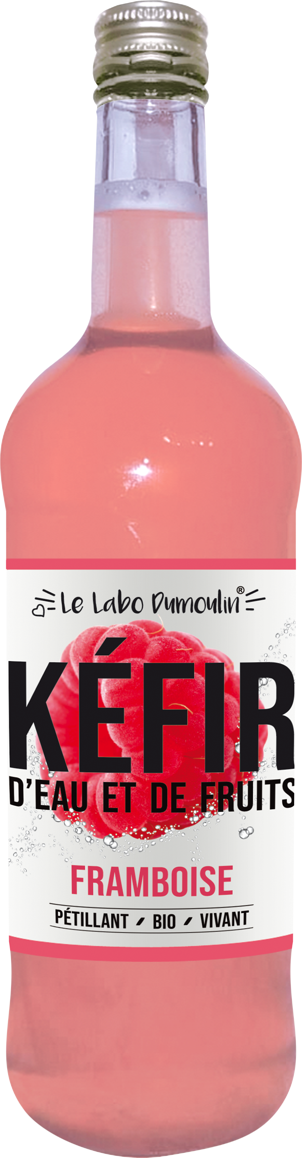 Le Labo Dumoulin -- Kéfir frais bio (framboise) - 75 cl x 8