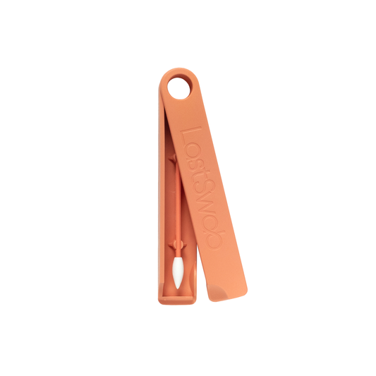 Lastswab -- Stick démaquillant réutilisable avec étui - orange