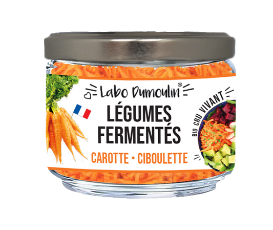 Le Labo Dumoulin -- Légumes fermentés frais bio (carottes ciboulette) - 180 g x 6