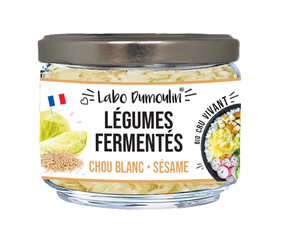 Le Labo Dumoulin -- Légumes fermentés frais bio (chou blanc sésame) - 180 g x 6