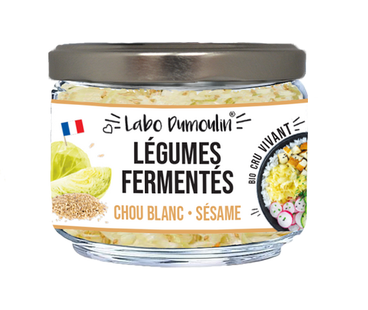 Le Labo Dumoulin -- Légumes fermentés frais bio (chou blanc sésame) - 180 g x 6