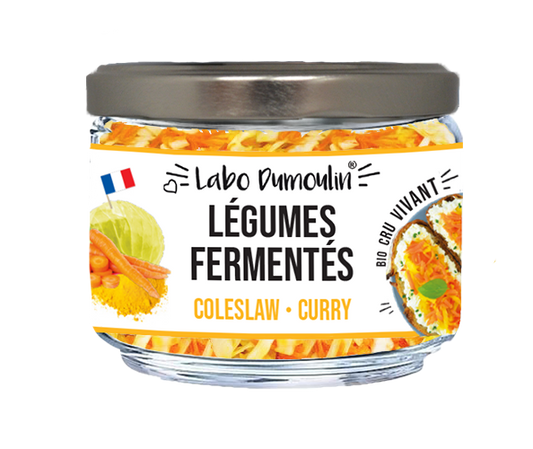 Le Labo Dumoulin -- Légumes fermentés frais bio (coleslaw curry) - 180 g x 6