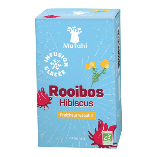 Matahi -- Infusion glacée bio rooibos hibiscus - 20 sachets x 2 g