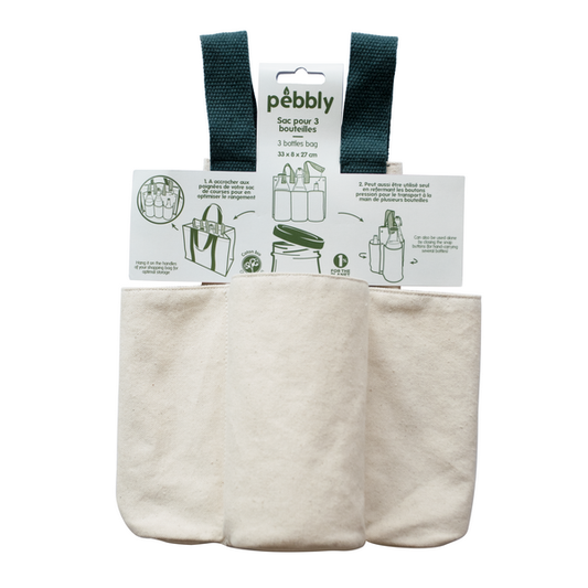 Pebbly -- Sac à bouteilles en coton bio