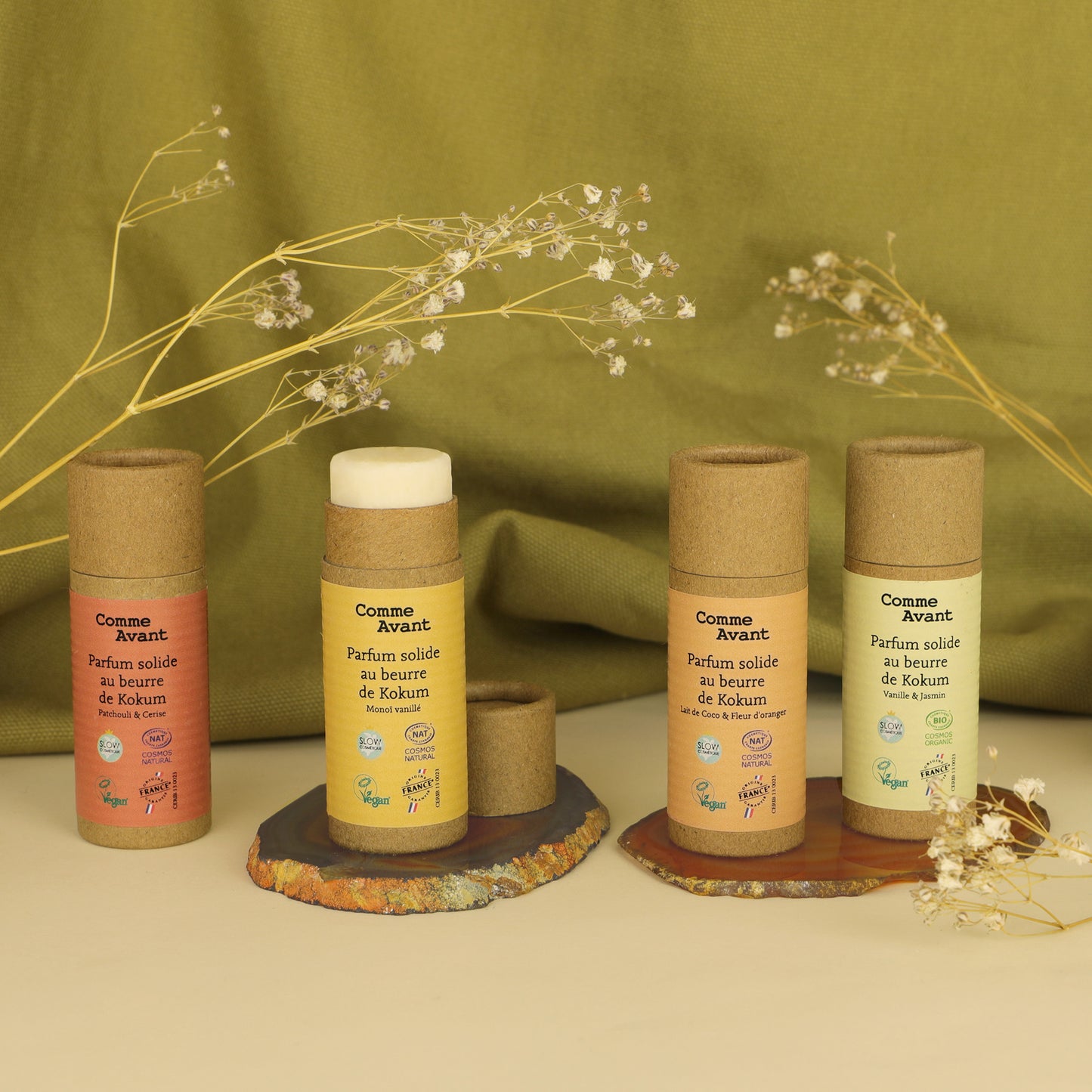 Comme Avant -- Présentoir parfums solides naturels (4 testeurs offerts) - 16 x 20 g