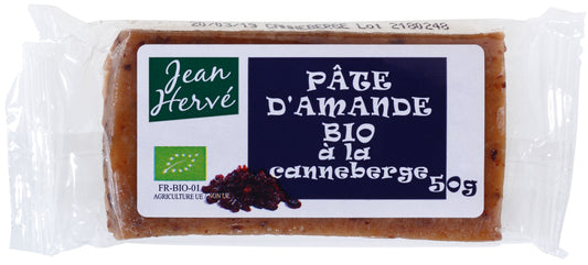 Jean Hervé -- Pâte d'amande canneberge - 50 g x 12