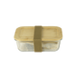 Pebbly -- Lunch box nomade en verre/bambou & couverts en bambou - 1 l