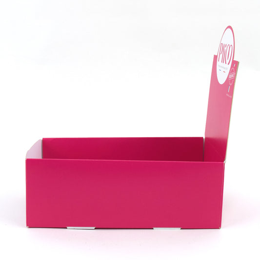 Plim -- Présentoir vide pour protections hygiéniques PliM