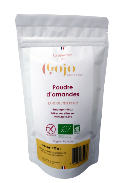 Gojo -- Amandes en poudre bio sans gluten (origine Espagne) - 125 g
