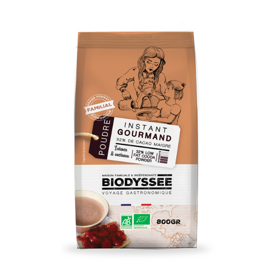 Biodyssée -- Poudre chocolatée gourmand 32% de cacao bio - 800 g