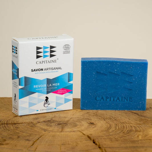 Capitaine -- Savon exfoliant bio - revoir la mer - 100 g