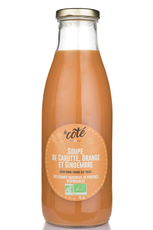 A côté -- Soupe bio de carottes orange et gingembre - 6 x 75cl