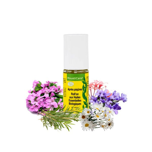 Mousticare -- Roll'on après piqûres aux huiles essentielles biologiques - 5 ml