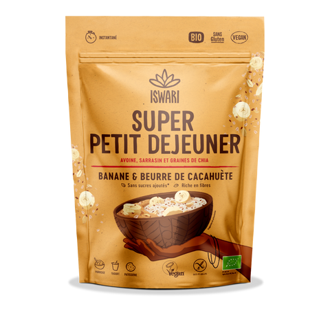 Iswari -- Super petit déjeuner banane et beurre de cacahuètes