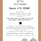 Jolis Baumes -- Savon n°6 cedar bio - 100 g