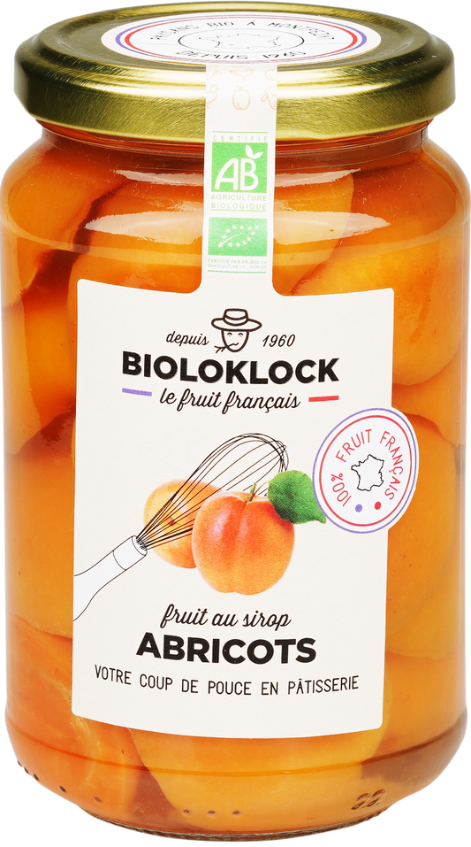 Bioloklock -- Abricots au sirop bio (france) - 360 g x 6